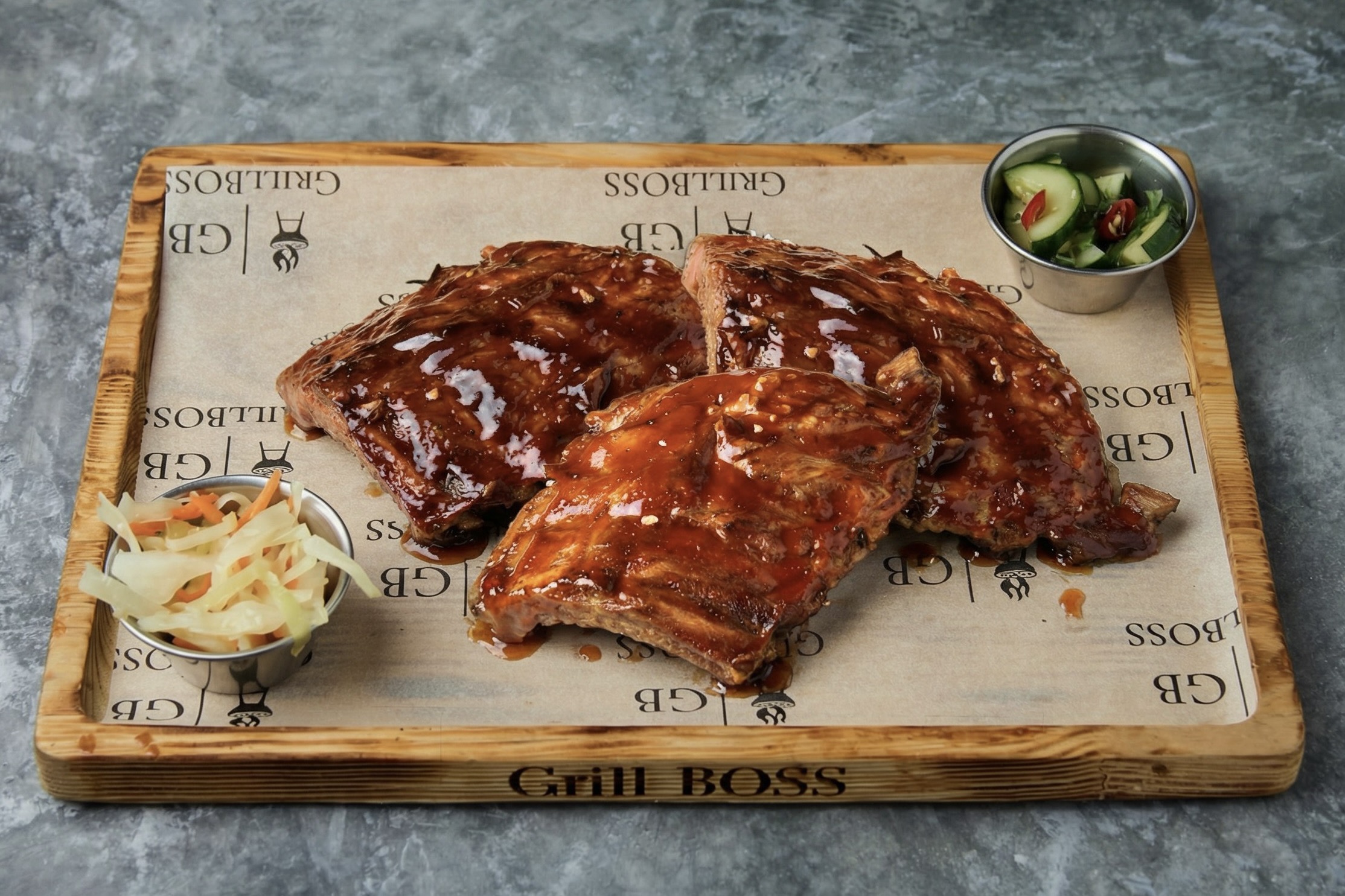 Ассорти ребрышек на гриле