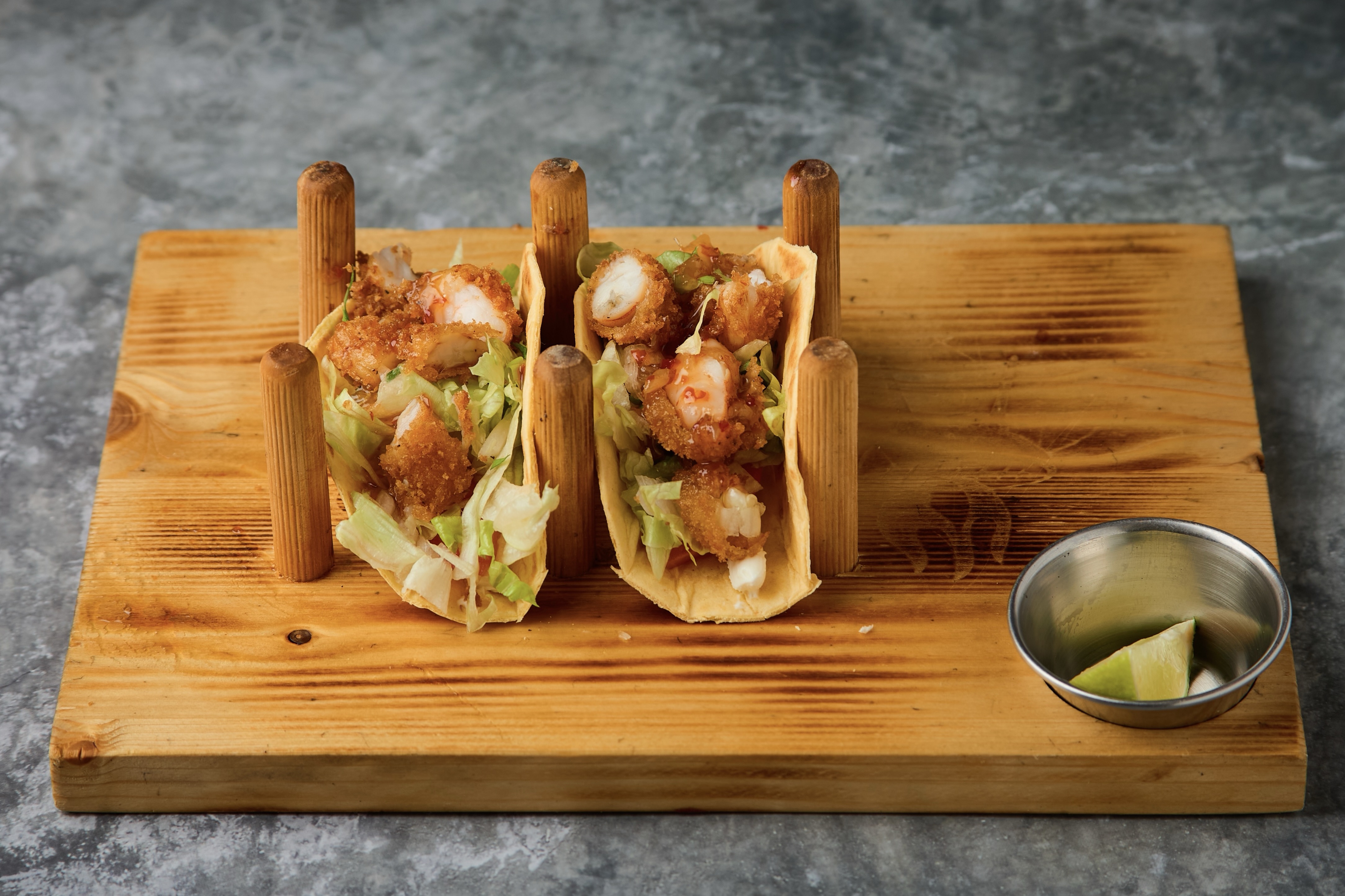 Тако с креветкой