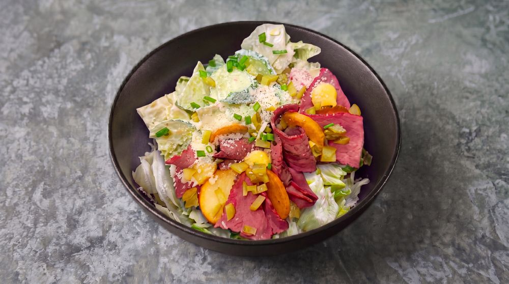 Pastrami with potatoes