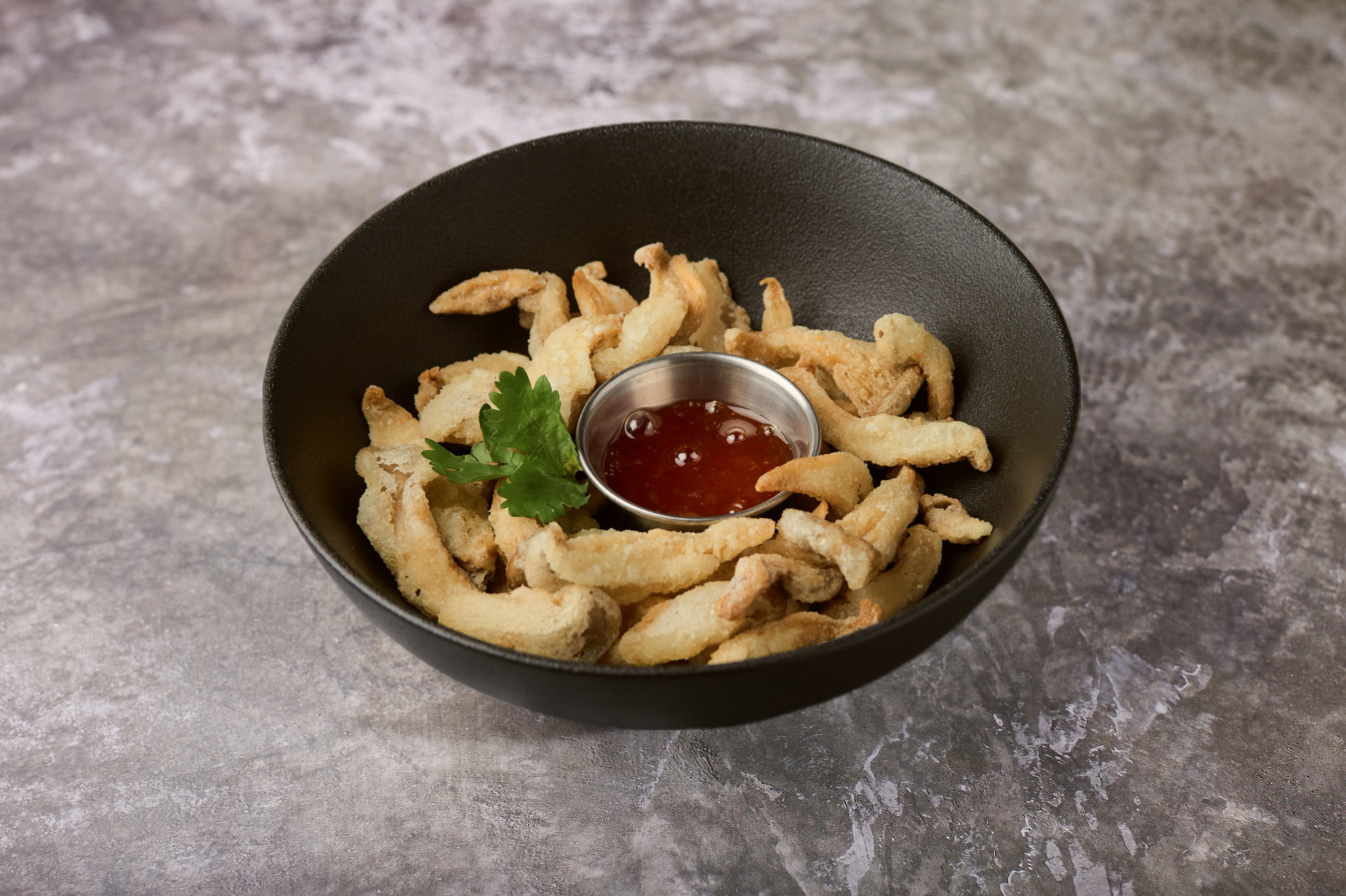 Crispy oyster mushrooms